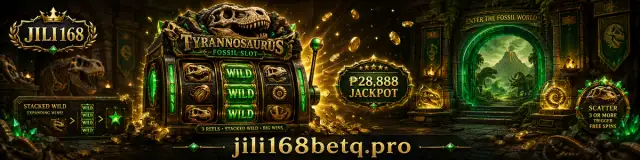 JILI168 ruby and gold Slot room banner